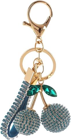 Keychain Cherry Bag Charms Purse- Car Key Accessories Bling Stuff Gifts for Women Girls Bag Backpack in Saudi Arabia