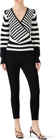 Rent The Runway Pre-Loved Striped Crossover Sweater in Saudi Arabia