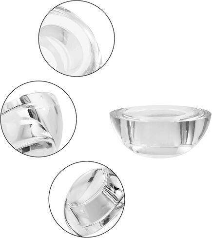 Kitcom Crystal Tealight Candle Holders for Tabletop Home Decor W2.8'' X H1.2'', Comes with Gifed Box(Pack of 2) in Kuwait