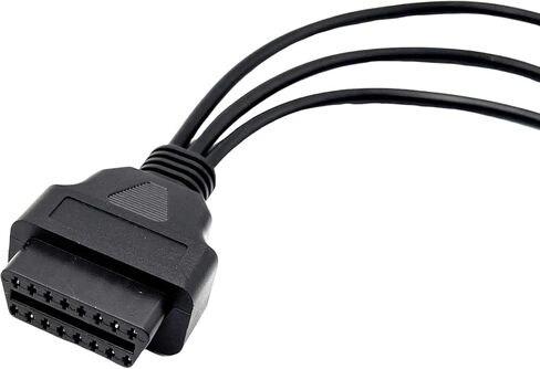 1 Pcs 3 in 1 OBD2 Diagnostic Cable 16 Pin OBD2 Adapter to 3/4/6 Pin Cable Scanner Tool Compatible with Yamaha Moto Guzzi Piaggio Vespa KTM Honda Motorcycle in Kuwait