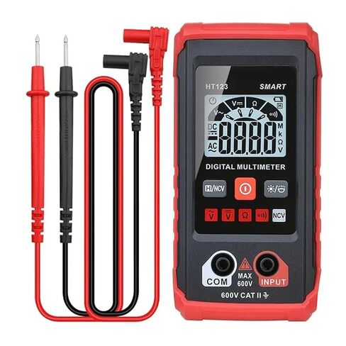 جهاز قياس رقمي متعدد تلقائي من Ht، جهاز قياس متعدد رقمي ذكي Tm-510 عدد 4000، جهاز قياس متعدد ذكي بشاشة رقمية، جهاز اختبار الجهد الكهربي مع وظيفة جهد عدم الاتصال (قطعة واحدة) in Saudi Arabia