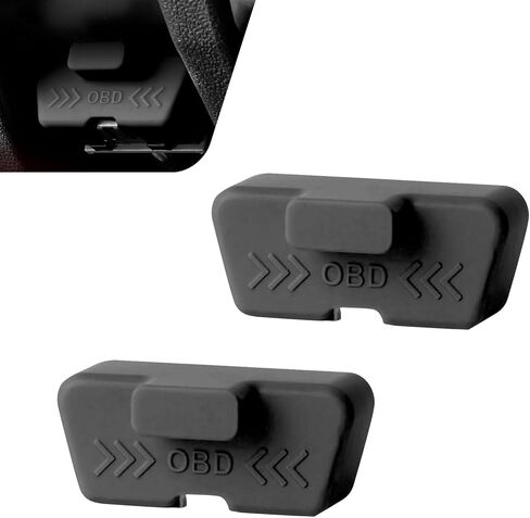 قطعتان من أغطية الموصلات التشخيصية للسيارة obd2، غطاء حماية لواجهة obd من السيليكون المقاوم للماء، واقي من الغبار بمقبس واجهة obd للسيارات، عالمي للسيارة والشاحنات وسيارات الدفع الرباعي وrv (أحمر) in Kuwait