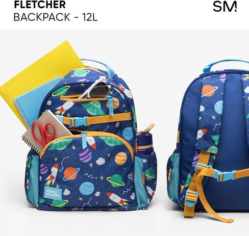 Simple Modern Medium Star Wars Toddler Backpack for School Girls and Boys | Kindergarten Elementary Kids Backpack | Fletcher Collection | Kids - 15" tall | Grogu Doodle in Saudi Arabia