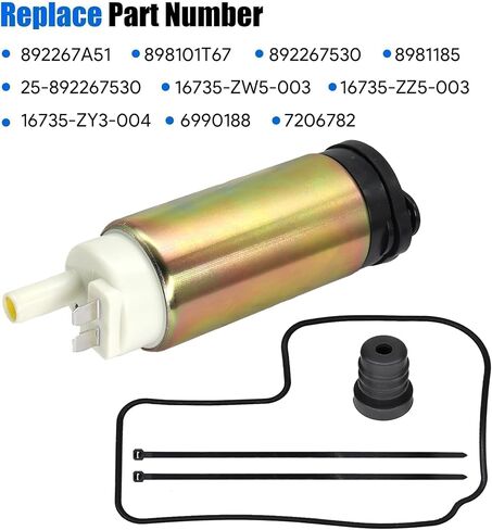 Fuel Pump Fit for Mercury Marine Mercruiser 4-Stroke Outboard 20HP 25HP 30HP 40HP 50HP 60HP 2002-2010 for Honda EFI Outboard Application Replace 892267A51 898101T67 892267530 16735-ZW5-003 in Saudi Arabia
