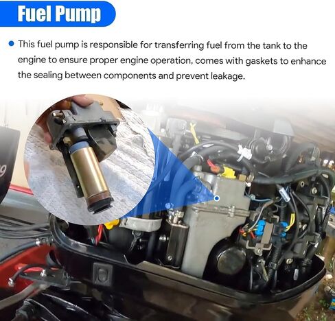 Fuel Pump Fit for Mercury Marine Mercruiser 4-Stroke Outboard 20HP 25HP 30HP 40HP 50HP 60HP 2002-2010 for Honda EFI Outboard Application Replace 892267A51 898101T67 892267530 16735-ZW5-003 in Saudi Arabia