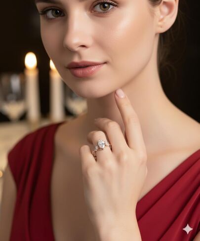 2.00 CT Floral Marquise Cut Moissanite Engagement Ring Vintage 14K Gold Moissanite Diamond Wedding Ring Nature Inspire Ring Promise Ring For Women (12X6 mm) in Saudi Arabia