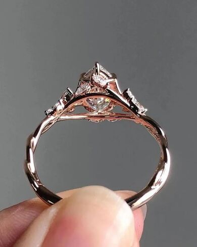 2.00 CT Floral Marquise Cut Moissanite Engagement Ring Vintage 14K Gold Moissanite Diamond Wedding Ring Nature Inspire Ring Promise Ring For Women (12X6 mm) in Saudi Arabia