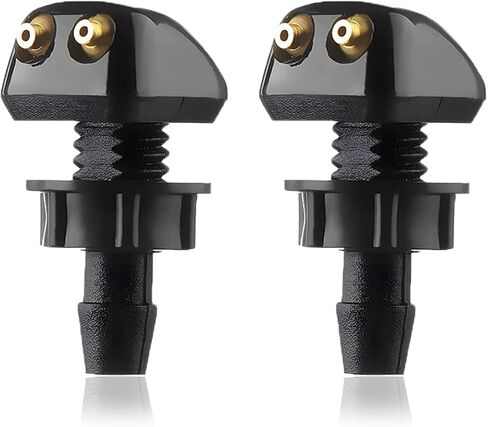 2PCS Windshield Washer Nozzle, Windshield Wiper Sprayer Nozzle Jet Kit, Universal Straight Column Wiper Sprayer Nozzles, Auto Squirter Replacement for Cars SUVs Trucks Accessories in Kuwait