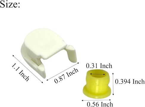 Transmission Shift Cable Bushing Set Kit Compatible with Ford Edge 2015-2018 Fusion 2013-2021 Escape 2013-2019 Transit Connect 2013-2021 C-Max 2013-2018 Replace Part Number DG9Z7S004A KV6Z7K340A in Kuwait