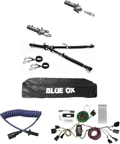 Blue Ox Avail Tow Bar & Baseplate Combo with EZ Light Wiring Harness fits 2014-2022 Jeep Grand Cherokee with Tow Package (No L) | Quick Installation | Includes Decal in Kuwait