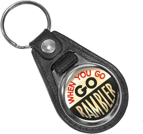 Brotherhood When You Go Rambler Car Company Parts Service Reproduction Car Company Garage Round Keychain Key Holder Key Ring For Men Heavy Duty Car Keyring For Men and Women in Kuwait