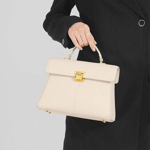 Women Genuine Leather Handbag with Adjustbale Shoulder Strap, Large Capacity Tote Crossbody Bag in Saudi Arabia