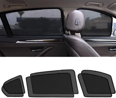 Car Side Window Sun Shades Fit for Tesla Model 3 Huan 2024-2026,Breathable Mesh Car Curtains Protection Heat and UV & Privacy for Baby Sleeping Camping,2Pcs-Rear Window in Saudi Arabia