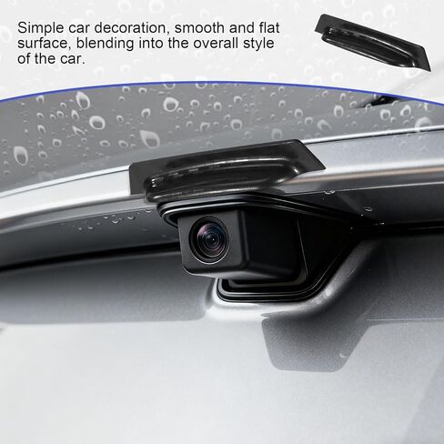 قطعتان من غطاء المطر للكاميرا الاحتياطية للسيارة، ملحقات خارجية لحماية درع المطر من البلاستيك المقاوم للماء والكاميرا الخلفية لمعظم السيارات وسيارات الدفع الرباعي والشاحنات سهلة التركيب (أسود) in Kuwait