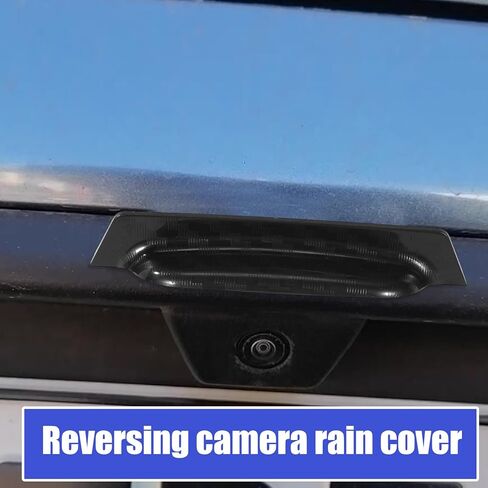 قطعتان من غطاء المطر للكاميرا الاحتياطية للسيارة، ملحقات خارجية لحماية درع المطر من البلاستيك المقاوم للماء والكاميرا الخلفية لمعظم السيارات وسيارات الدفع الرباعي والشاحنات سهلة التركيب (أسود) in Kuwait