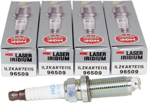 NGK 96509 Laser Iridium ILZKAR7E11S Spark Plugs Compatible with Honda Accord L4-2.0L 2014-2015 and 2017 (4 Pack) in Saudi Arabia