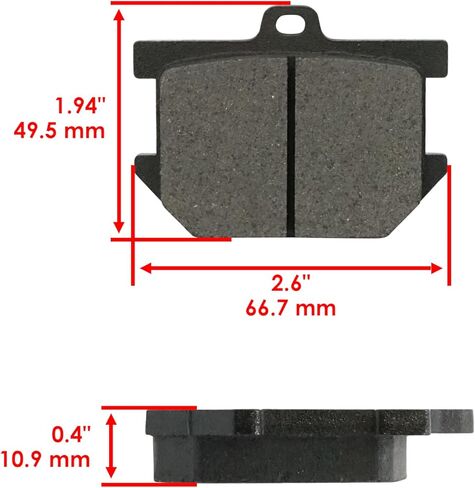Caltric Rear Brake Pads Compatible with Yamaha XS1100 Venture 1100 1978 1979 1981 in Saudi Arabia