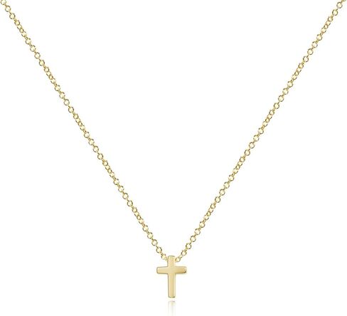 Dainty Cross Necklace for Women 14K Gold Plated, Adjustable Religious Faith Jewelry Gift for Women, Christian Catholic Baptism First Communion Gifts, Non-Tarnish Waterproof Fine Jewelry in Saudi Arabia