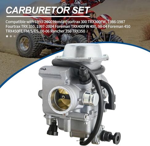 كاربوريتر كارب متوافق مع 1993-2000 Honda Fourtrax 300 TRX300FW، 1997-2004 فورمان TRX400FW 400، 1986-1987 Fourtrax TRX 350، 1998-2004 فورمان TRX450FE، TRX350 Rancher 2000-2006 in Saudi Arabia