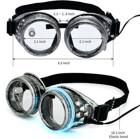 نظارات لحام LED، نظارات لحام للرجال تتوهج في الظلام، نظارات شعلة قابلة للطي in Kuwait