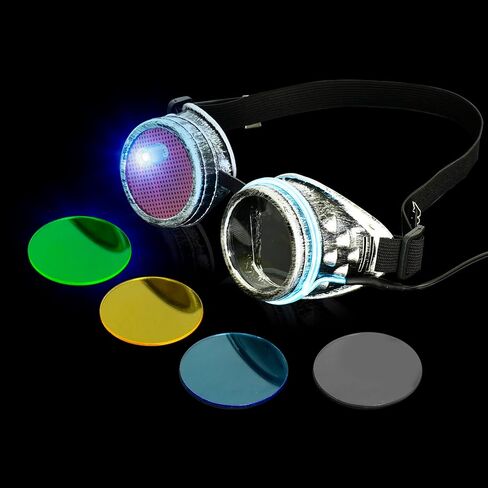 نظارات لحام LED، نظارات لحام للرجال تتوهج في الظلام، نظارات شعلة قابلة للطي in Kuwait