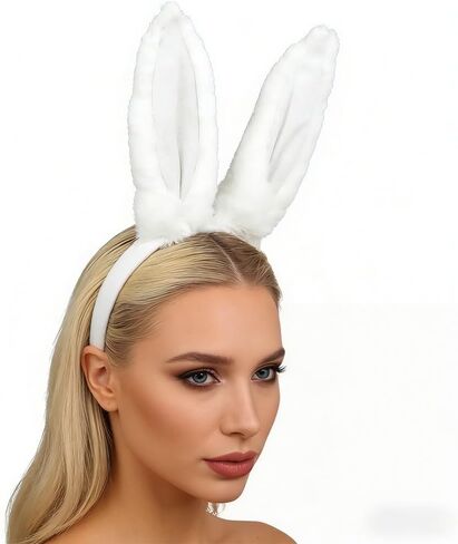 Bunny Ears Headband, Bunny Costume for Women,Rabbit Ears Headband Cosplay for Party Easter Dress up in Saudi Arabia