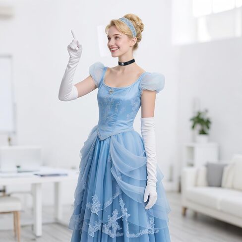 Women Costume Headband Choker & Gloves Set Princess Up Accessories for Halloween Cosplay Party in Kuwait