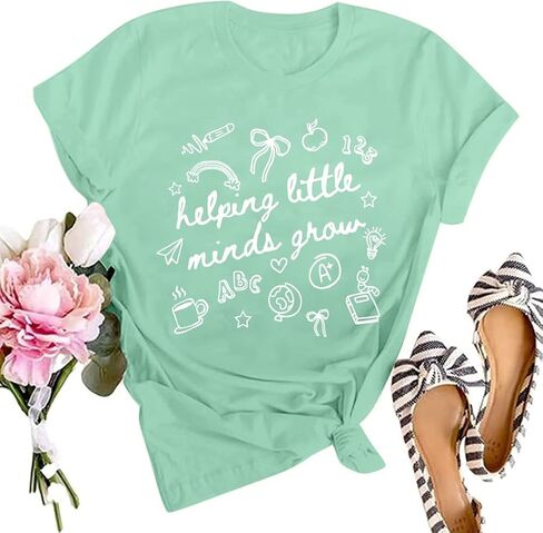 SFHFY Teacher Shirt Women: Teach Tshirt Cute Teacher Life Shirts Special Education Tee Inspirational Tops in Saudi Arabia