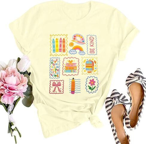 SFHFY Teacher Shirt Women: Teach Tshirt Cute Teacher Life Shirts Special Education Tee Inspirational Tops in Saudi Arabia