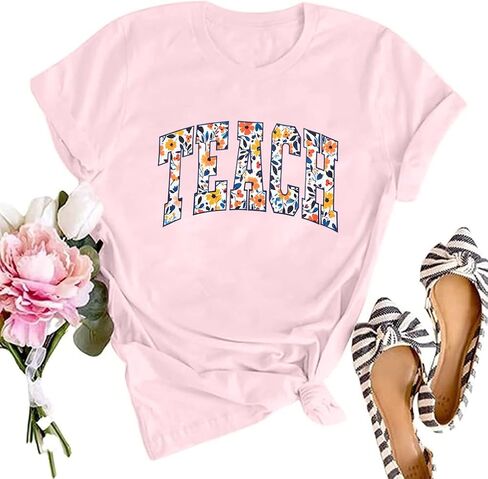 SFHFY Teacher Shirt Women: Teach Tshirt Cute Teacher Life Shirts Special Education Tee Inspirational Tops in Saudi Arabia
