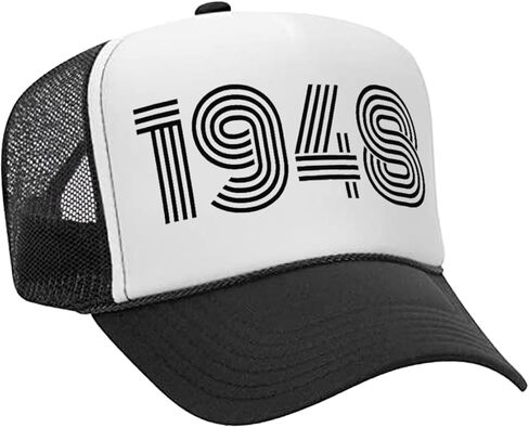 Funny Trucker Hats Snapback Hat - Year of Birth Trucker Hat for 1945 Through1980 Unique Birthday in Kuwait