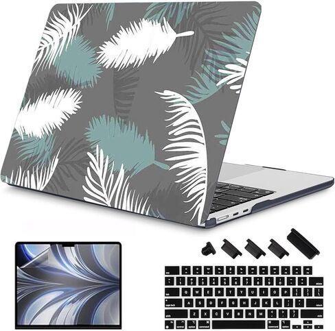 RuiHe.C Hard Shell Case for MacBook Air 13.6 Inch M2/M3/M4 2022-2025 Release (A2681, A3113, A3240), Printed Plastic Cover with Keyboard Protector & Screen Protector-Mountain Love in Saudi Arabia