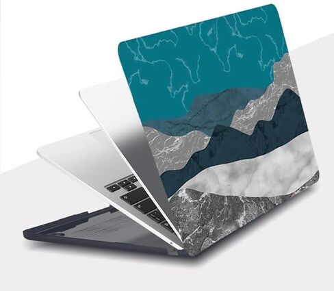 RuiHe.C Hard Shell Case for MacBook Air 13.6 Inch M2/M3/M4 2022-2025 Release (A2681, A3113, A3240), Printed Plastic Cover with Keyboard Protector & Screen Protector-Mountain Love in Saudi Arabia