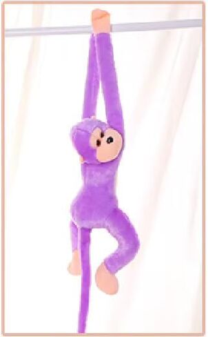 Long-Armed Monkey Decorative Ornament - Whimsical Home Decor and Curtain Tieback Accessory (Pink) in Saudi Arabia