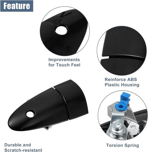 ACROPIX Front Left Car Exterior Door Handle Black Fit for Honda CRZ CR-Z 2011-2015 No.72181SZT003ZE - Pack of 1 in Saudi Arabia