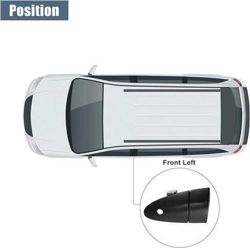 ACROPIX Front Left Car Exterior Door Handle Black Fit for Honda CRZ CR-Z 2011-2015 No.72181SZT003ZE - Pack of 1 in Saudi Arabia