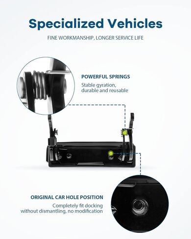 مقبض الباب الخلفي LUJUNTEC - جانبي، بديل أسود مباشر لـ 1993-2003 لـ Ford for Ranger، 1994-2009 لـ Mazda لـ B2300 B2500 B3000 B4000 يستبدل OE E9TZ9943400A، F37Z9943400A in Saudi Arabia