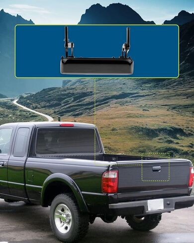 مقبض الباب الخلفي LUJUNTEC - جانبي، بديل أسود مباشر لـ 1993-2003 لـ Ford for Ranger، 1994-2009 لـ Mazda لـ B2300 B2500 B3000 B4000 يستبدل OE E9TZ9943400A، F37Z9943400A in Saudi Arabia