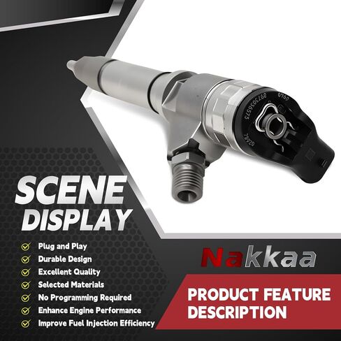 Single Fuel Injector Compatible with Silverado Kodiak Express Sierra TopKick Savana 2500 3500 4500 6.6L V8 Turbo Diesel Engine 2007-2010 0445120082 0986435520 in Saudi Arabia