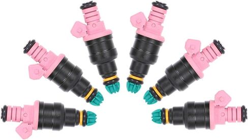 Aintier 6Pcs 4 Holes Automotive engine Fuel Injectors Compatible for 1998-1999 for BMW for 328i,1996-1999 for BMW for 328is,1997-1998 for BMW for 528i,1996-1999 for BMW for M3 0280150440 in Kuwait