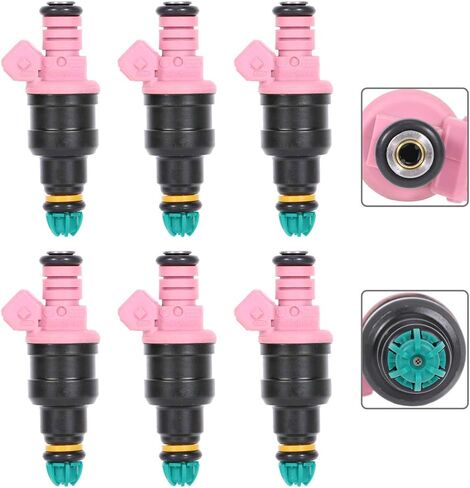 Aintier 6Pcs 4 Holes Automotive engine Fuel Injectors Compatible for 1998-1999 for BMW for 328i,1996-1999 for BMW for 328is,1997-1998 for BMW for 528i,1996-1999 for BMW for M3 0280150440 in Kuwait
