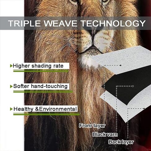 Lion Curtains Africa Wildlife Window Curtain Panels for Teens Adult Bedroom Red Rose Flower Pattern Window Drapes Wildlife Themed Printed Curtains 2 Panel Sets W42 * L45 Inch Decor Style-1 in Kuwait