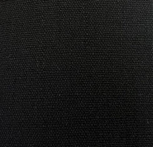 Ikiriska Extra Long Natural Linen Curtain (1 Panel) with Grommet top Custom Made 8-24 ft high (Black, 50" x18 ft) in Saudi Arabia
