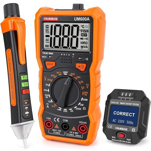 مجموعة TES الكهربائية ETK3، مقياس متعدد رقمي، جهاز اختبار جهد عدم الاتصال واختبار المخرج لإصلاح الأجهزة الكهربائية المنزلية وإصلاح نظام التدفئة والتهوية وتكييف الهواء (HVAC) in Kuwait