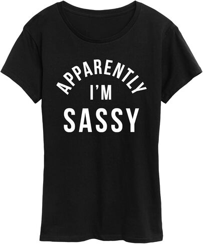 Instant Message - Apparently I'm Sassy - Women's Short Sleeve Graphic T-Shirt in Kuwait