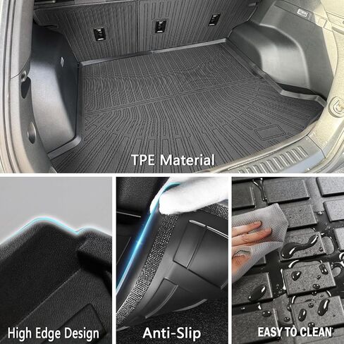 Floor Mat fit for Kia Sorento Accessories 2021-2025 2026 6&7 Seats (Not for Hybrid) Backrest Mat Cargo Liner All Weather Protection Floor Liners in Kuwait