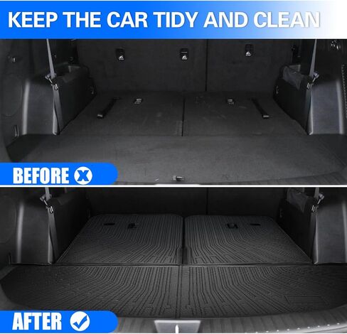 Floor Mat fit for Kia Sorento Accessories 2021-2025 2026 6&7 Seats (Not for Hybrid) Backrest Mat Cargo Liner All Weather Protection Floor Liners in Kuwait