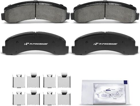 A-Premium Front Ceramic Brake Pads Set Compatible with Ford and Lincoln Models - For F-150 2010-2020, Expedition 2010-2021, Navigator 2010-2021, with Hardware, 4-Pack in Saudi Arabia