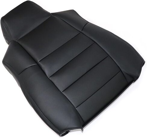 NLQR Driver & Passenger Bottom & Top Lean Back Replacement Leather Seat Covers & Driver Side Foam Cushion & Armrest Cover Compatible with Ford F250 F350 F450 F550 2002 2003 2004 2005 2006 2007 Black in Saudi Arabia