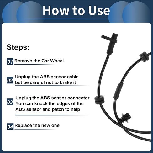 ABS عجلة السرعة الاستشعار الخلفي يسار يمين ABS الاستشعار نظام الفرامل المضادة للانغلاق الاستشعار رقم DG804371Y لفورد فييستا 2009-2012 in Saudi Arabia